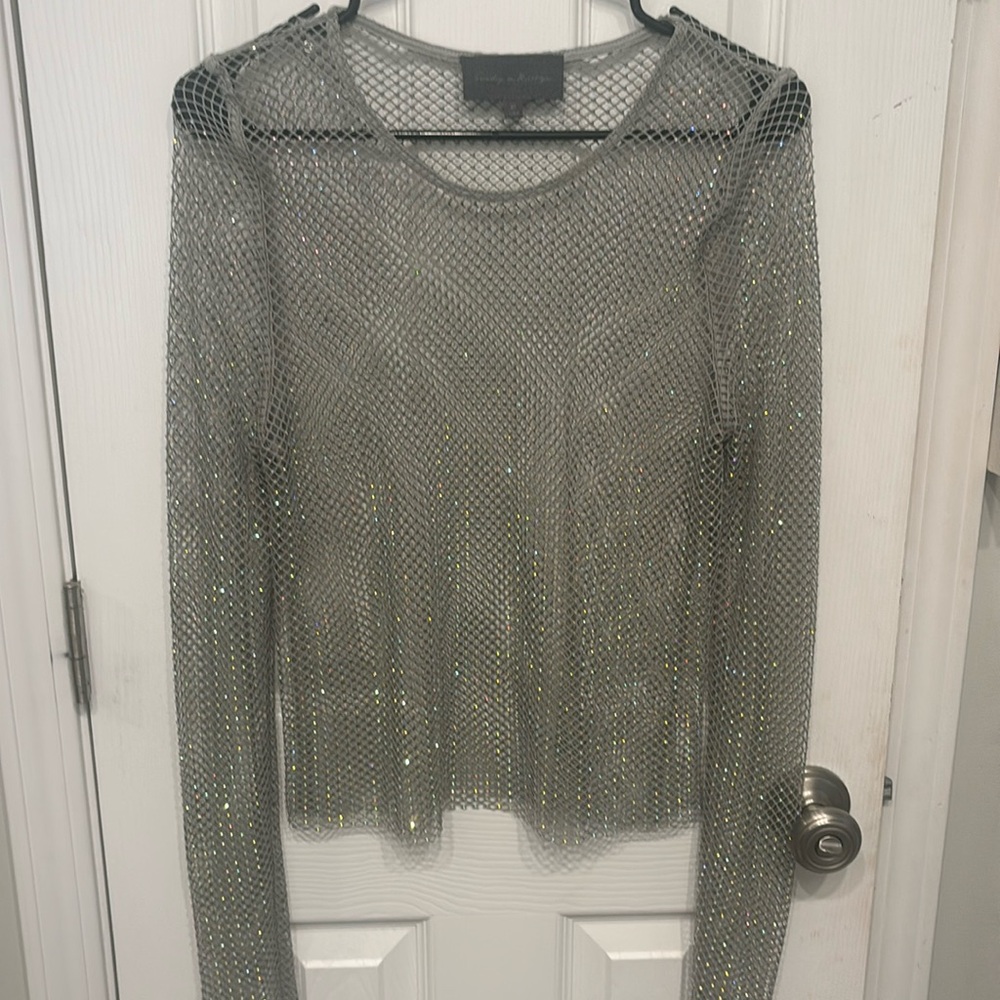 Anthropology sequin top